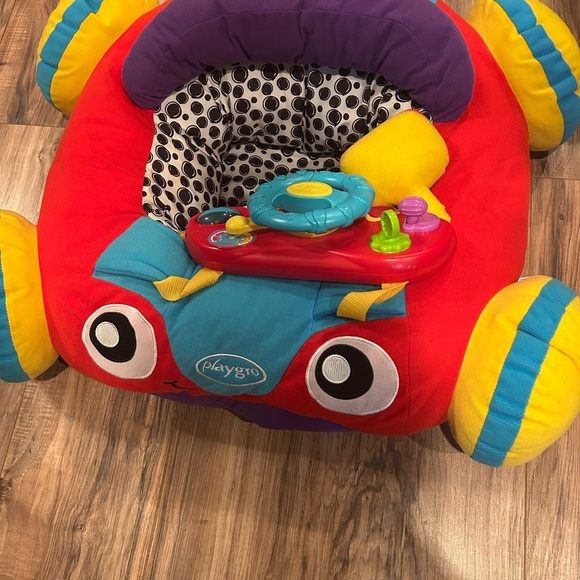 Plush Red and Yellow Kids Toy Car by - Picture 2 of 4